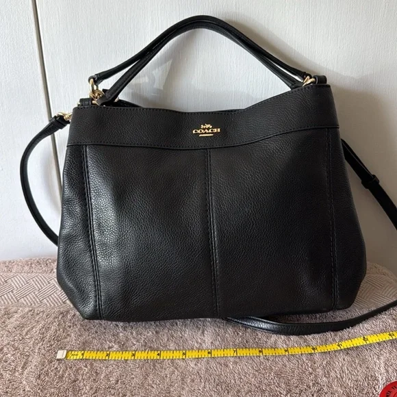 Coach Black Pebbled Leather Shoulder Bag L1781-F23537 - Picture 3 of 10